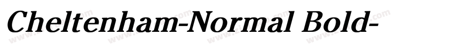 Cheltenham-Normal Bold字体转换